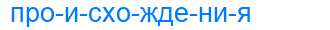 Деление слова происхождения